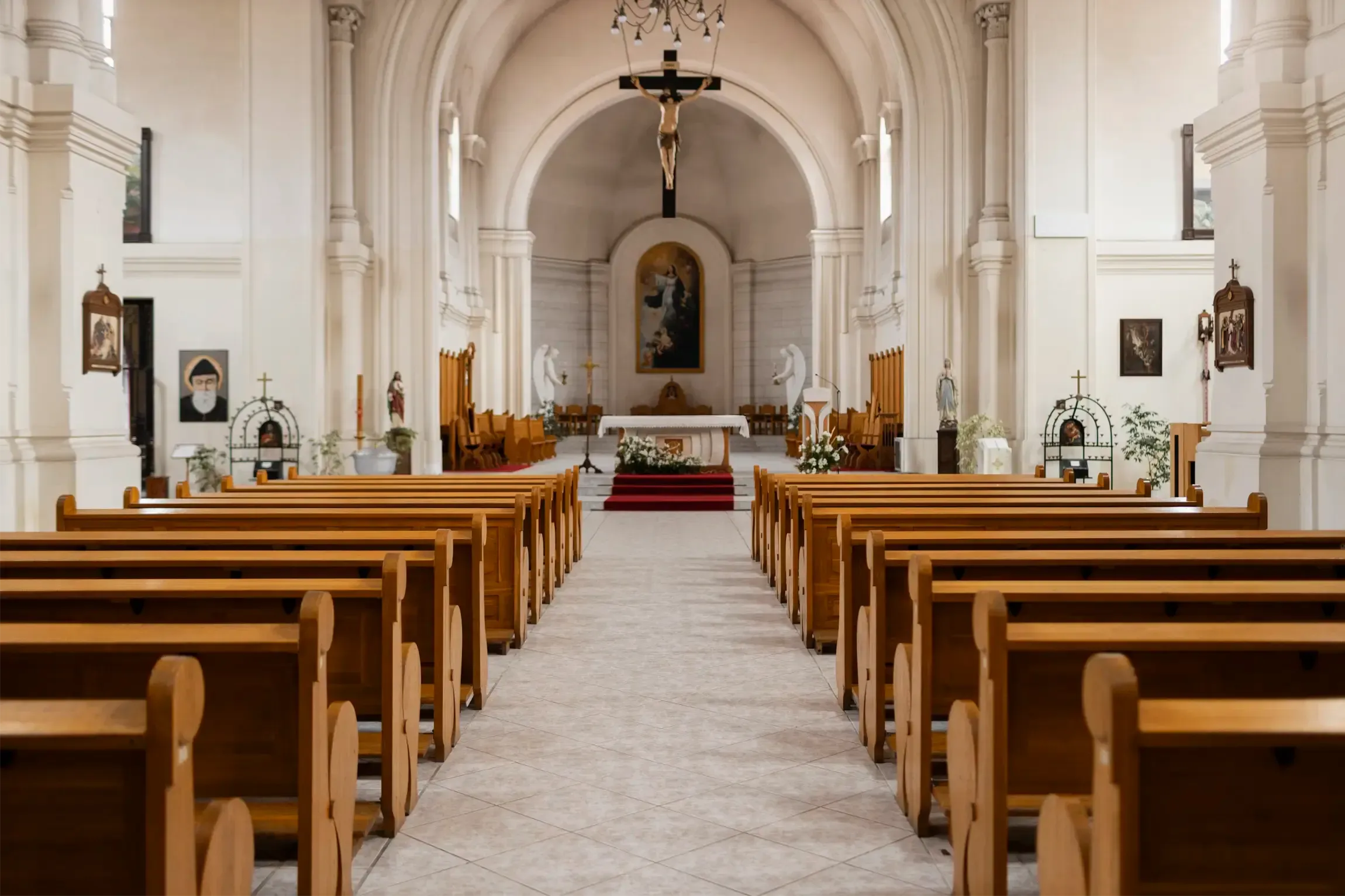 Church interior renovated by Quinn Design-Build